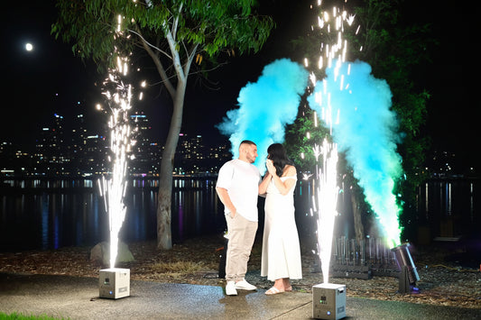 Cold Spark Machine Hire – Silver Fountain – Battery Operated