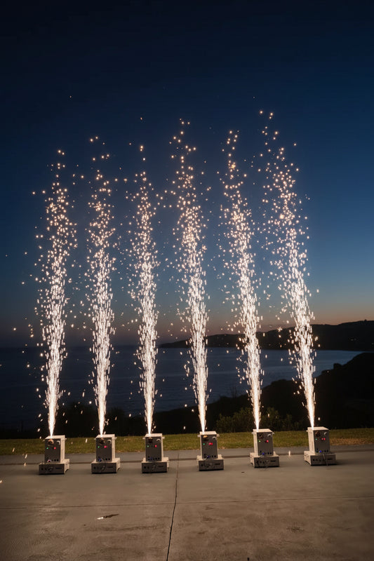Mega Cold Spark Machine Hire – Silver Fountain