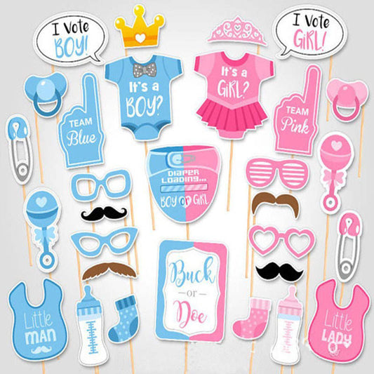 Photo Booth - Boy or Girl Party Prop 30PCS set image 0