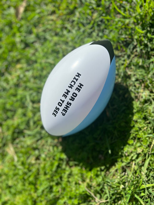 Gender Reveal Football and Rugby Ball image 0