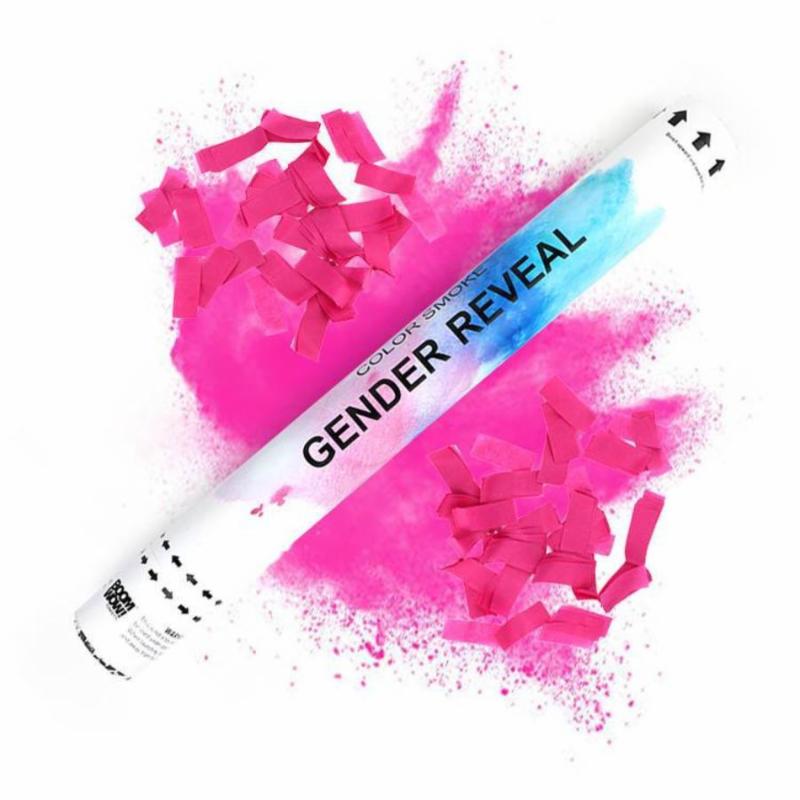 40% OFF BUNDLE – 4 x Gender Reveal Biodegradable Confetti and Smoke Cannon 45 cm image 2