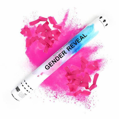 40% OFF BUNDLE – 4 x Gender Reveal Biodegradable Confetti and Smoke Cannon 45 cm image 2