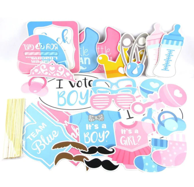 Photo Booth - Boy or Girl Party Prop 30PCS set image 2