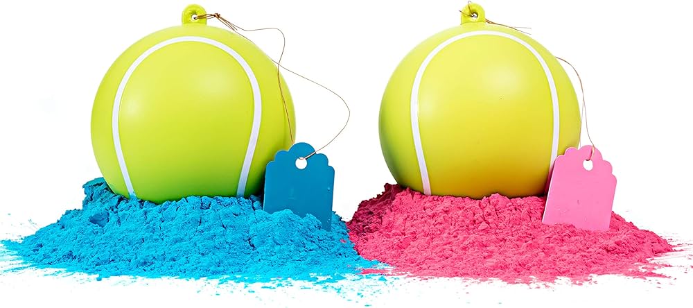 Gender Reveal Tennis Ball Set image