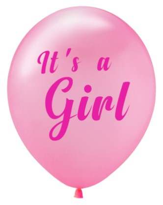 Gender Reveal Helium Balloon Box - Pink image
