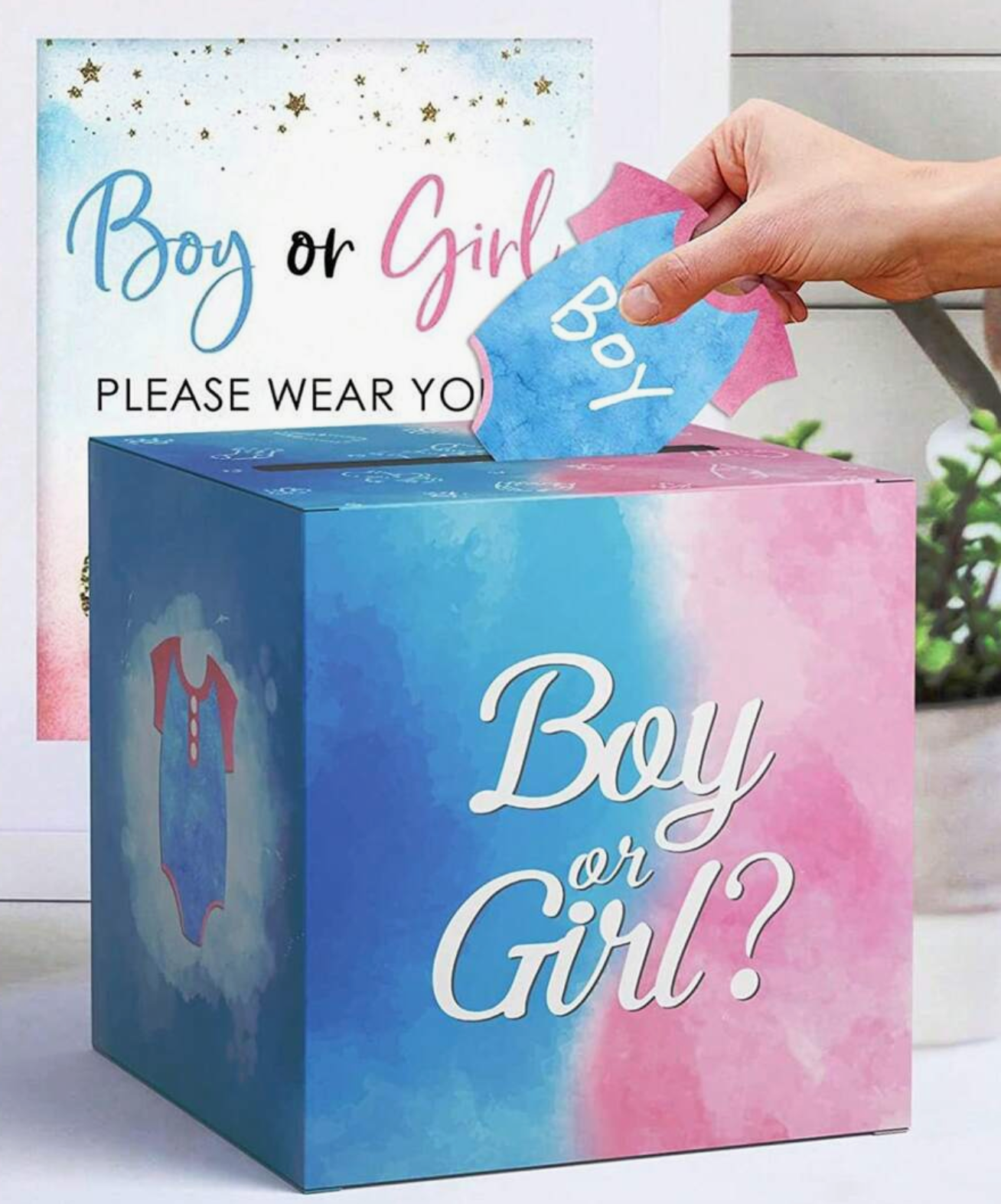 Gender Reveal Voting Box (40 pcs) image 0