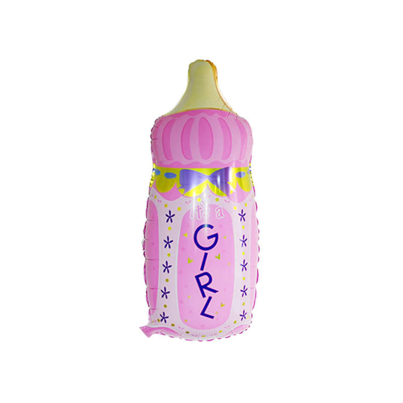 2 PCS Boy Baby Bottle - Girl Baby Bottle - Large Foil Balloon Set image 0