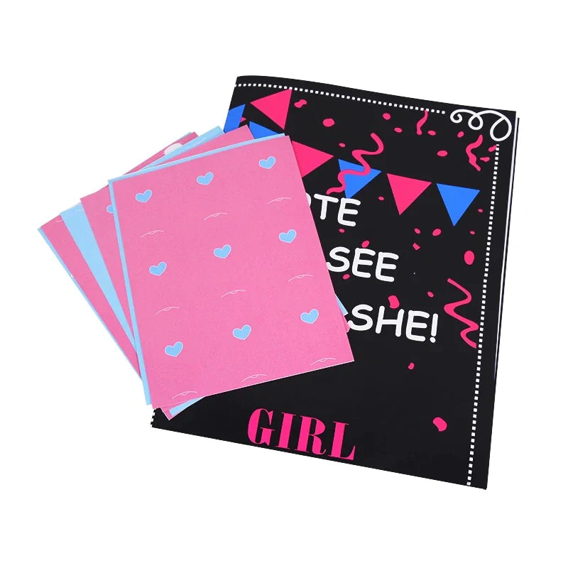 Gender Reveal Team Boy or Girl Tally Board image 2