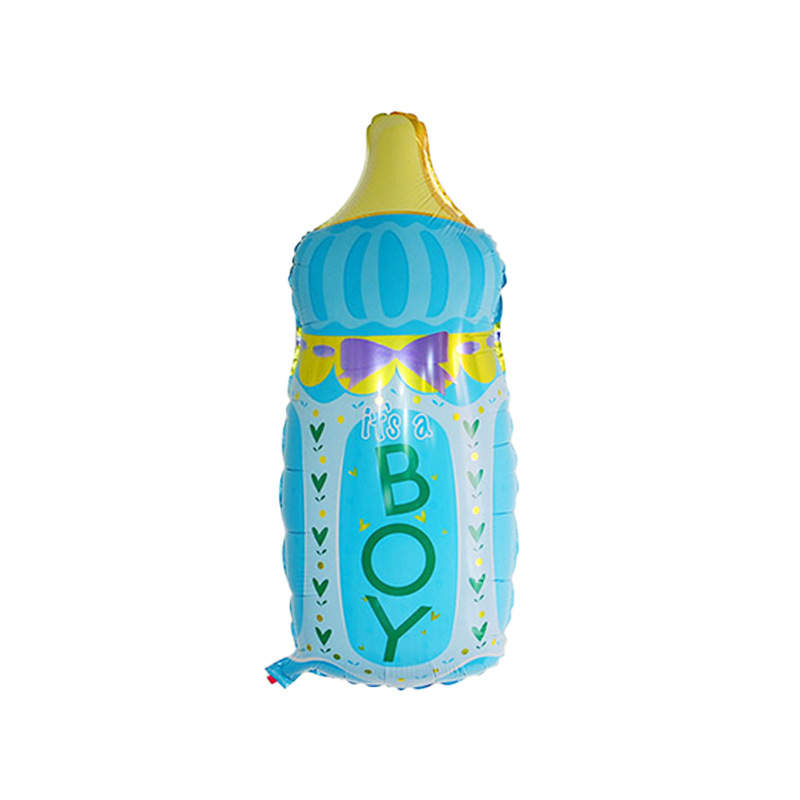 2 PCS Boy Baby Bottle - Girl Baby Bottle - Large Foil Balloon Set image 1