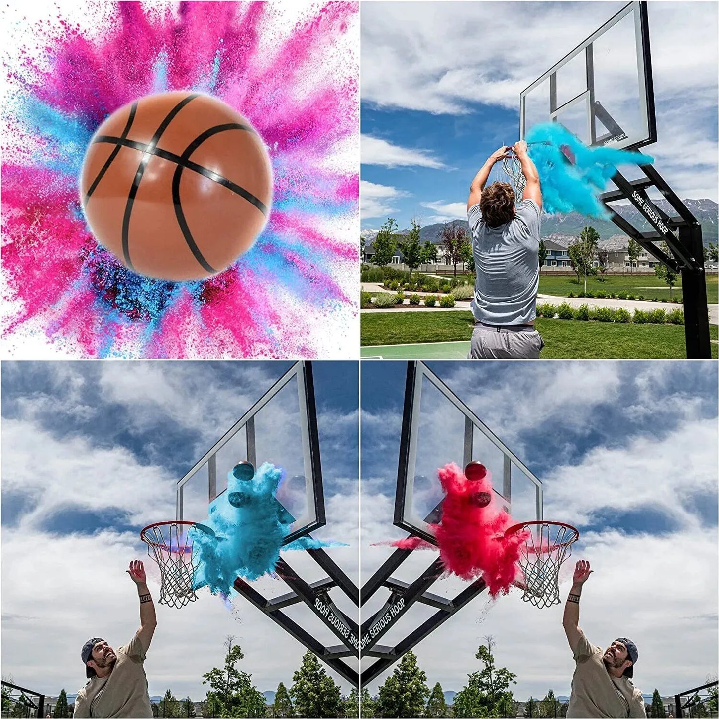 Gender Reveal Basket Ball Set