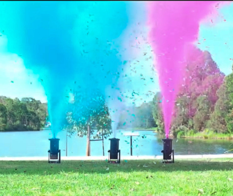 Hire Gender Reveal Cannon Blower – Club/Festival Grade Equipment