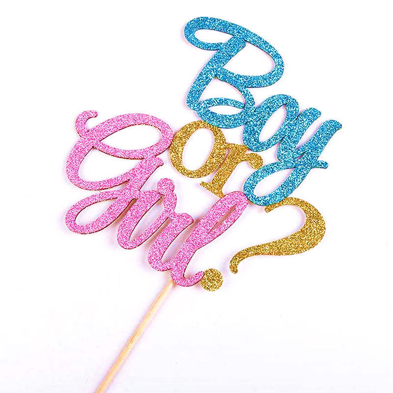 Cake Topper - Boy or Girl image 1