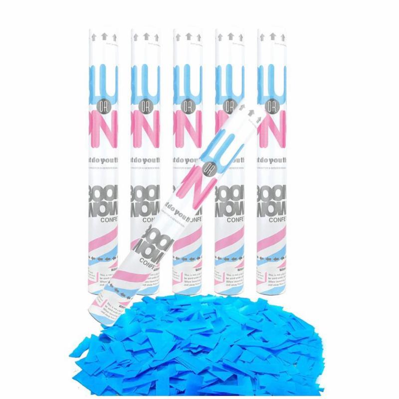 Gender Reveal Cannon Confetti 45 cm - Blue image