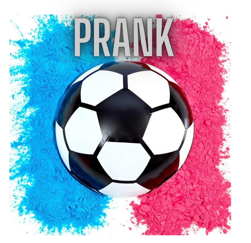 PRANK Gender Reveal Soccer Ball Set image