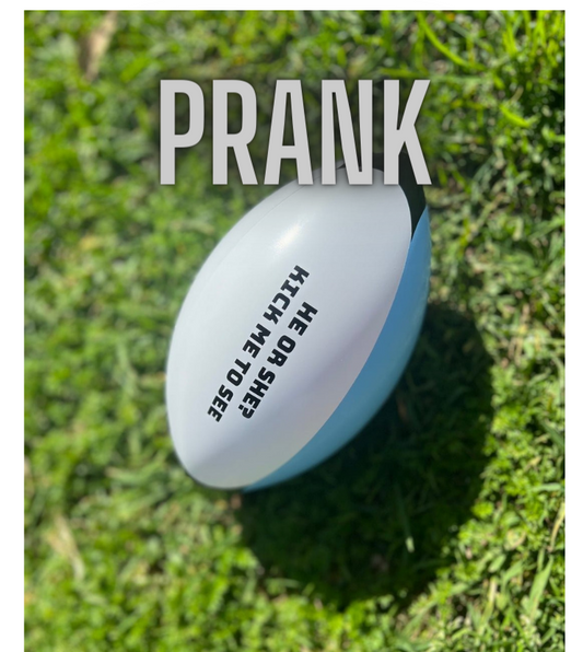 PRANK Gender Reveal Football and Rugby Ball image 0