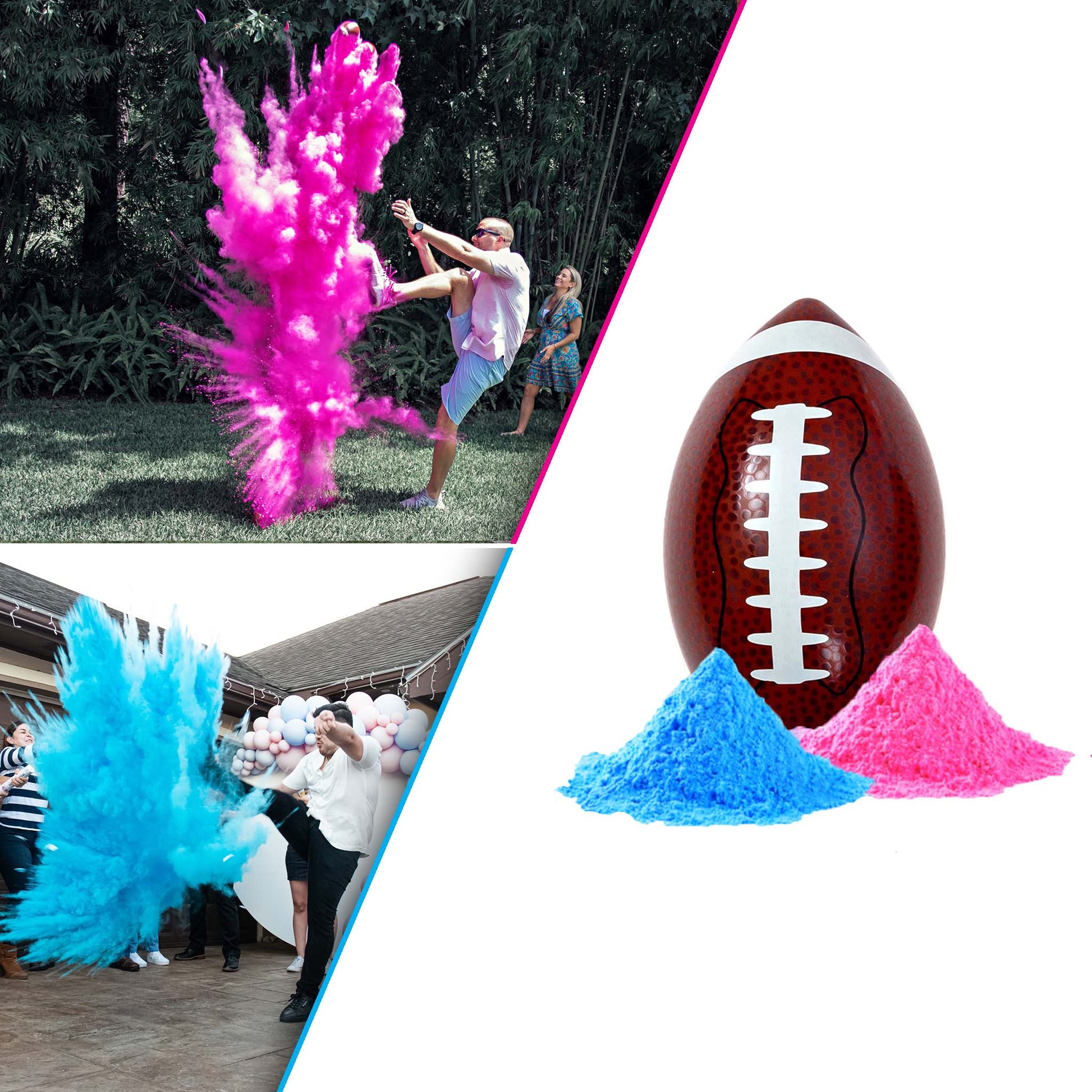 Gender Reveal Mini Football and Rugby Ball image
