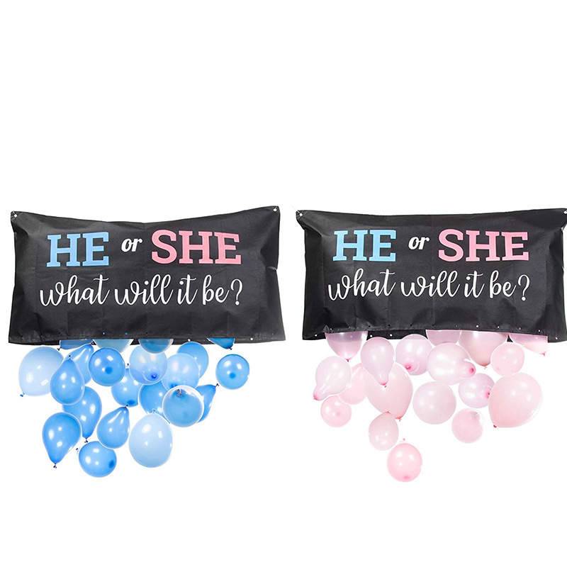 Gender Reveal Balloon Drop Bag Kit image 0