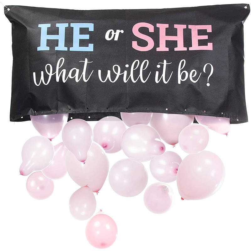 Gender Reveal Balloon Drop Bag Kit image 1