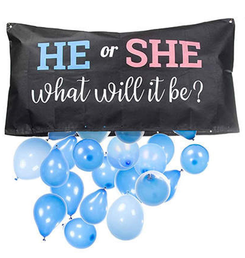 Gender Reveal Balloon Drop Bag Kit image 2